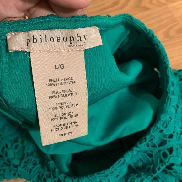 Women’s Green Lace Tops L - Picture 3 of 4